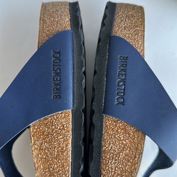 Birkenstock Gizeh Birko Flor Slide Sandal -Blue /Navy-Sz L 9-M 7 - Picture 10 of 15